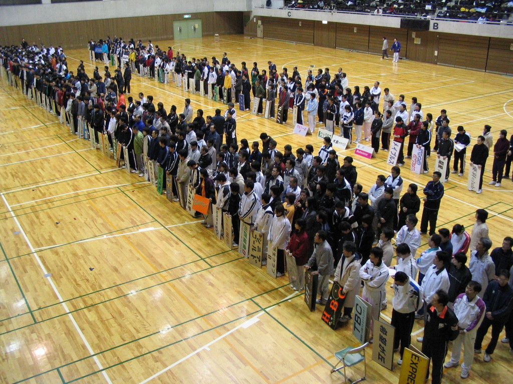 長岡地区社会人バドミントンリーグ戦開会式